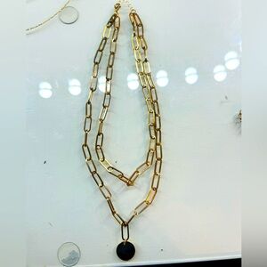 Gold, two layer necklace